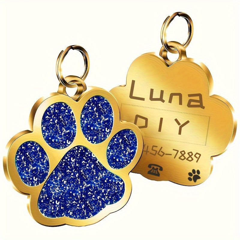 Chapas de Identificación Doradas para Perros y Gatos – Personalizadas y Elegantes