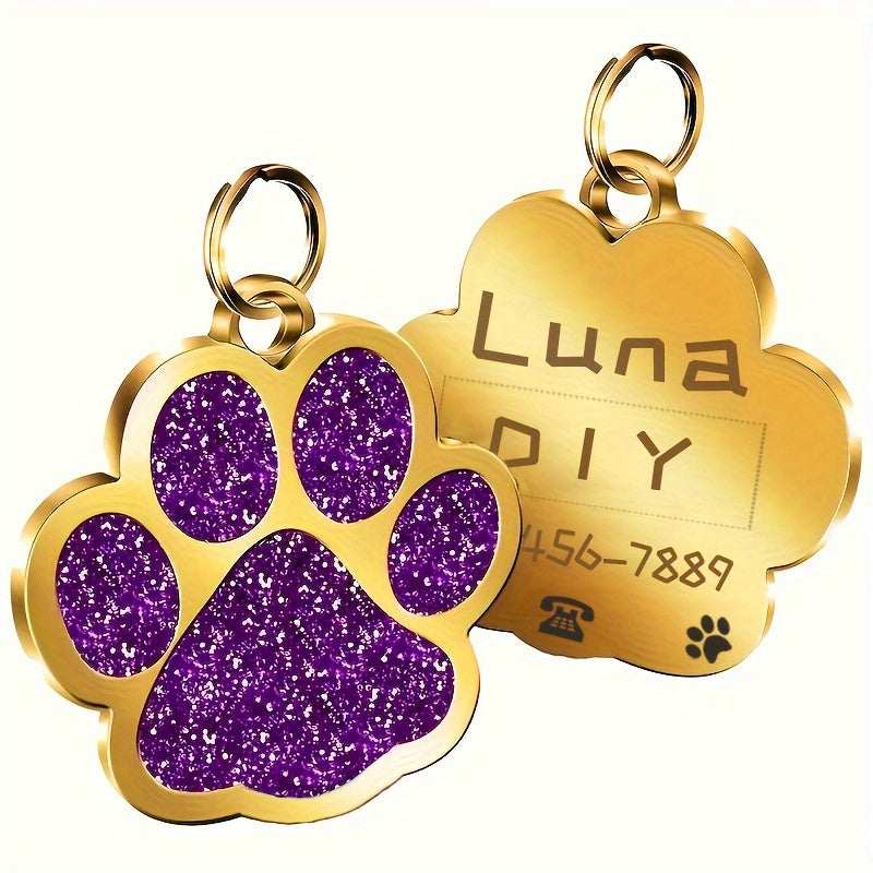 Chapas de Identificación Doradas para Perros y Gatos – Personalizadas y Elegantes