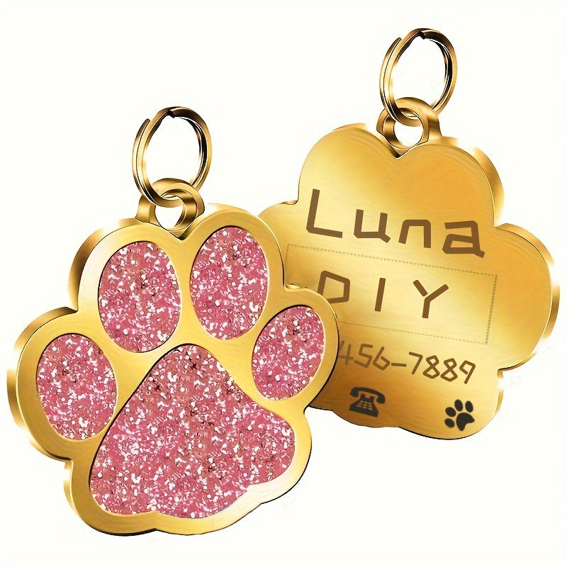 Chapas de Identificación Doradas para Perros y Gatos – Personalizadas y Elegantes