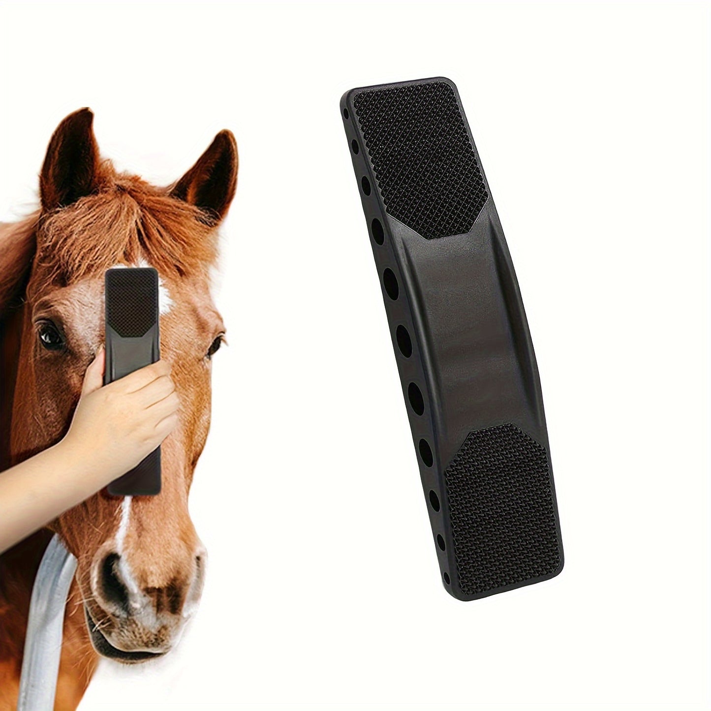 Cepillo de Masaje y Aseo 6 en 1 para Caballos – Cuidado Integral para Salud y Belleza