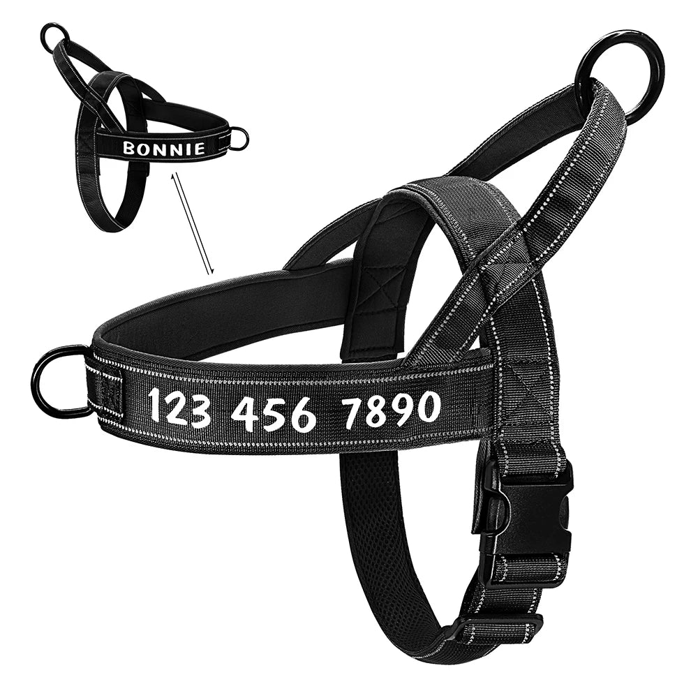 Arnés Táctico Militar Personalizado – Seguridad y Control para Perros Grandes