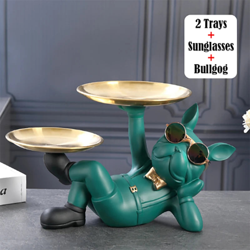 Figura de Bulldog en Resina – Decoración Moderna y Ecológica