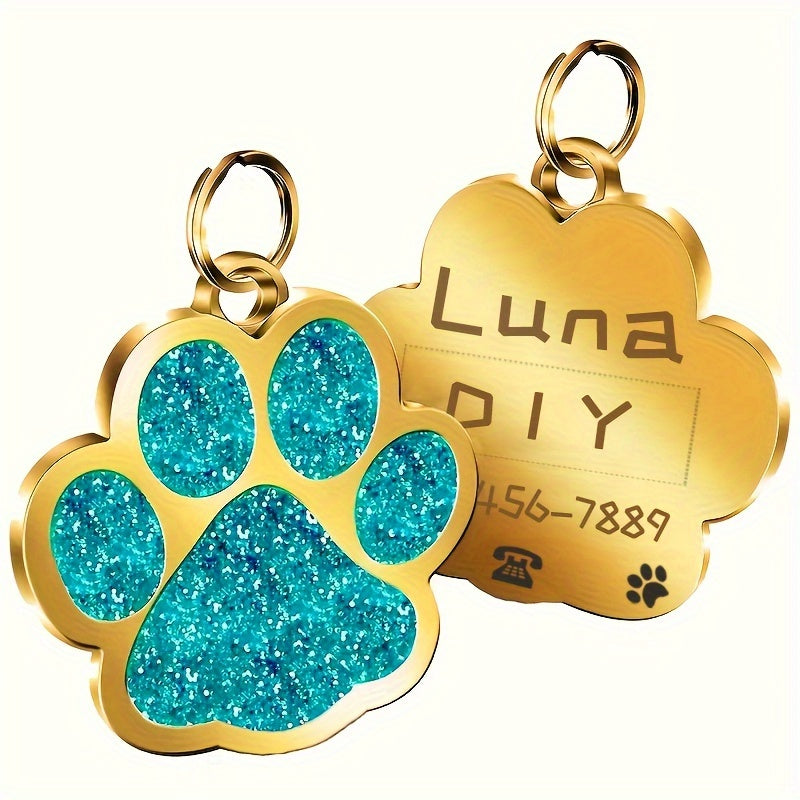 Chapas de Identificación Doradas para Perros y Gatos – Personalizadas y Elegantes