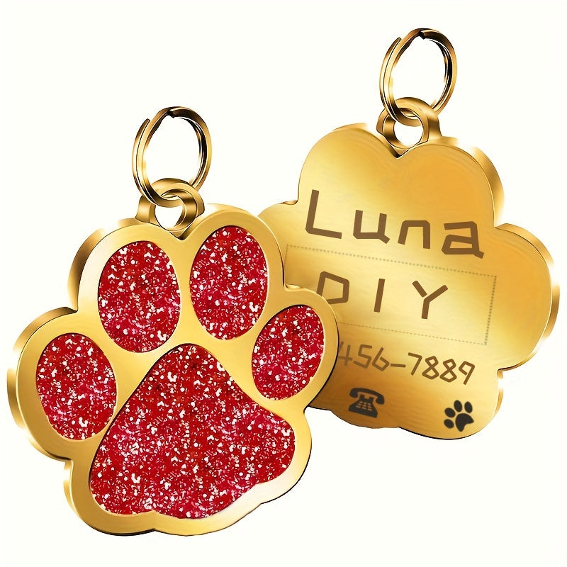 Chapas de Identificación Doradas para Perros y Gatos – Personalizadas y Elegantes