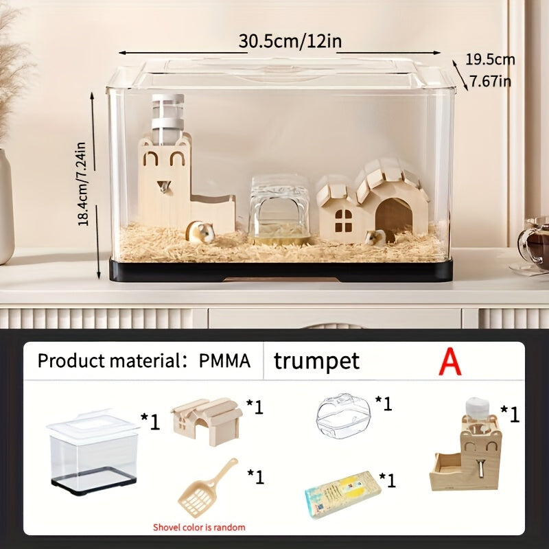 Terrario de Acrílico con ventilación – Espacio Seguro y Confortable para Pequeñas Mascotas