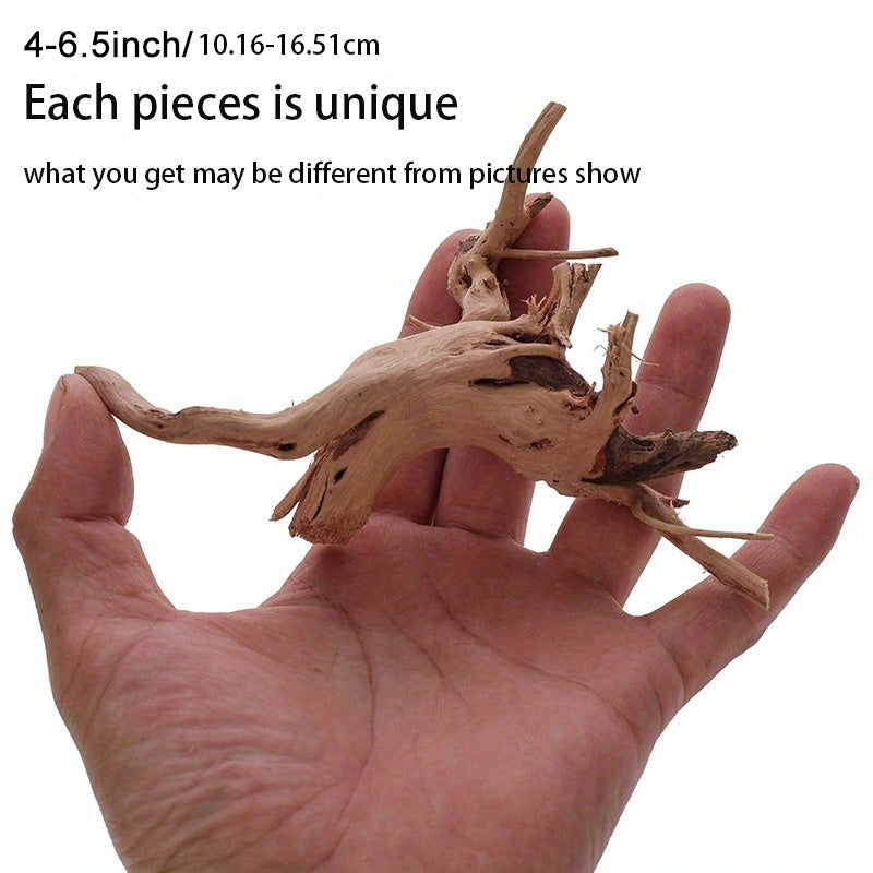 Tronco de Madera Natural para Acuarios y Terrarios – Decoración Única con Raíces Naturales