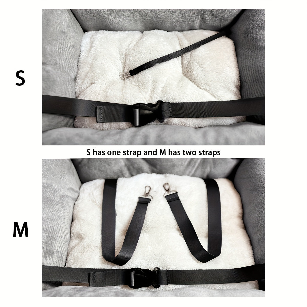 Asiento acolchado de Viaje para Perros – Seguridad y Confort en el Coche