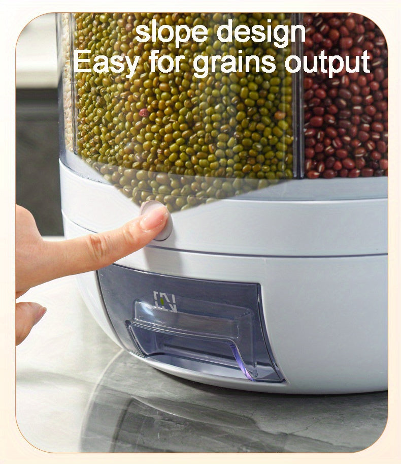 Dispensador Giratorio 360° para Alimentos – Almacenamiento Hermético y Seguro