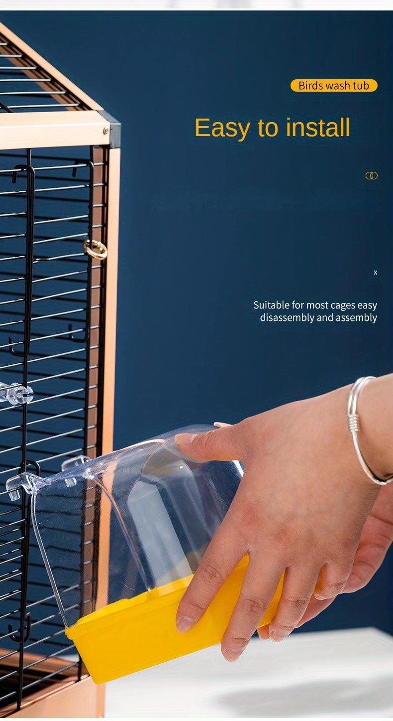 Cubículo Transparente para Pájaros – Espacio Seguro y Visibilidad Exterior