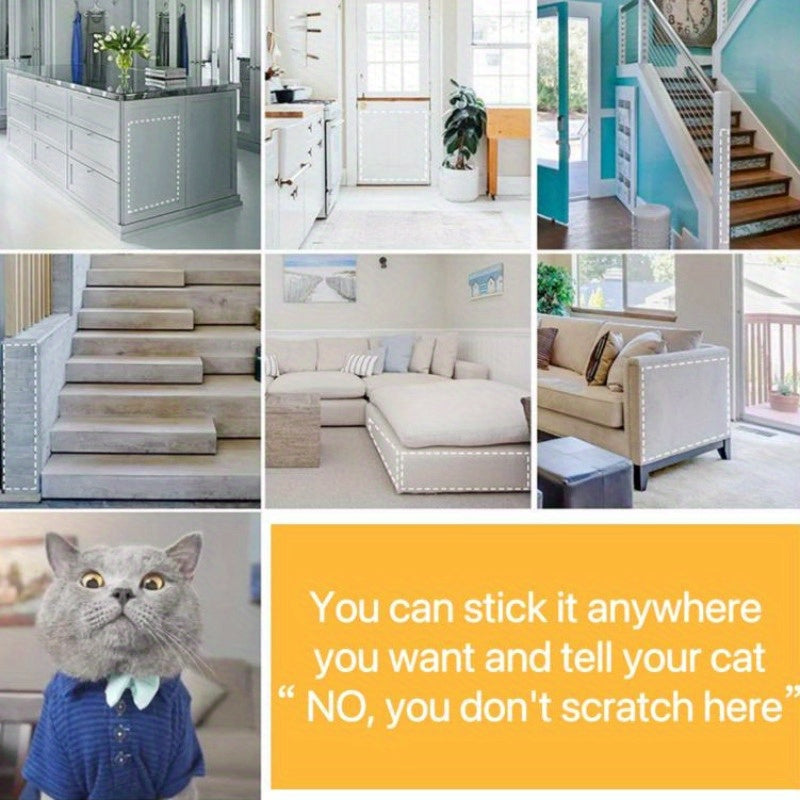 Protector de Muebles contra Arañazos – Adhesivo Transparente para Sofás y Sillas