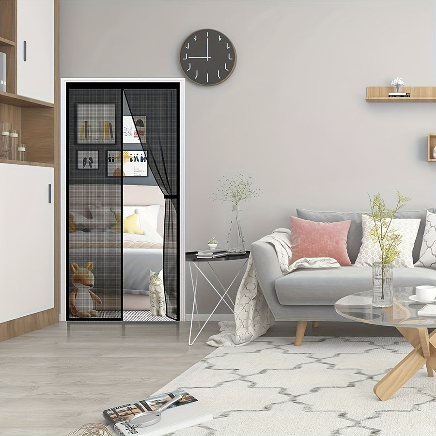Puerta mosquitera transpirable Magnética para ventanas especial para Mascotas – Separación Eficiente y Sin Insectos