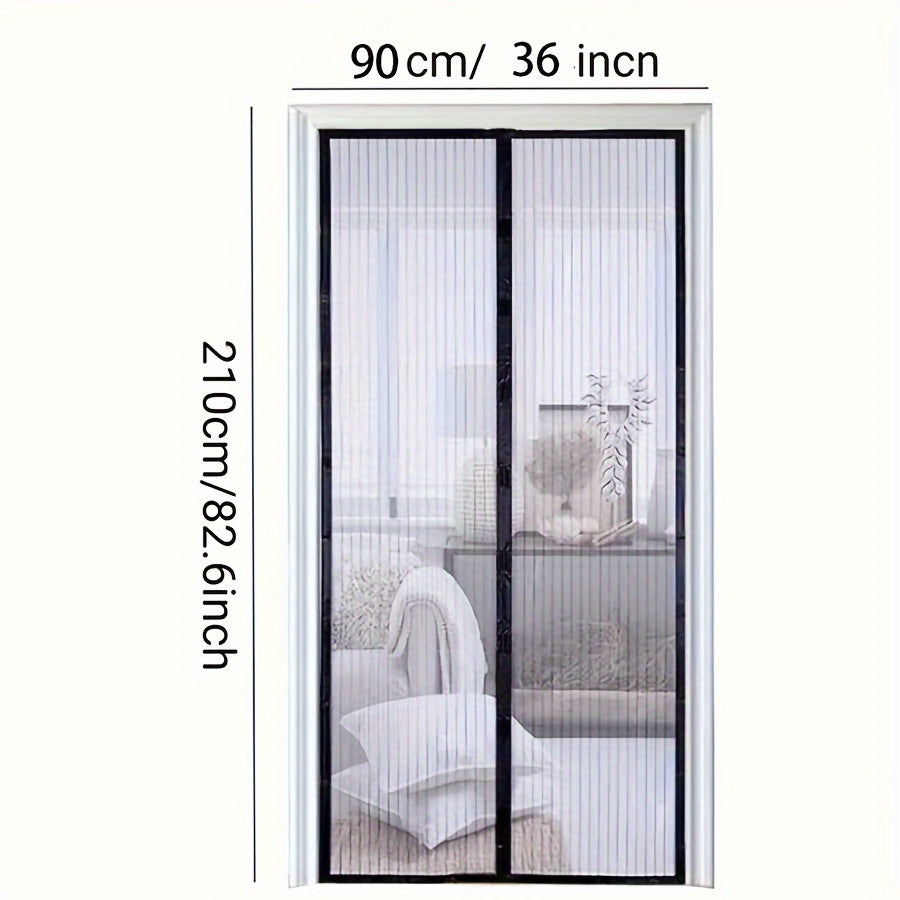 Puerta mosquitera transpirable Magnética para ventanas especial para Mascotas – Separación Eficiente y Sin Insectos