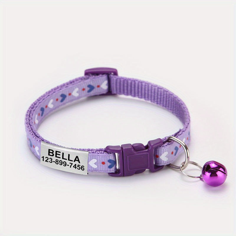 Collar Personalizado para Gatos – Elegancia y Seguridad con Grabado Único
