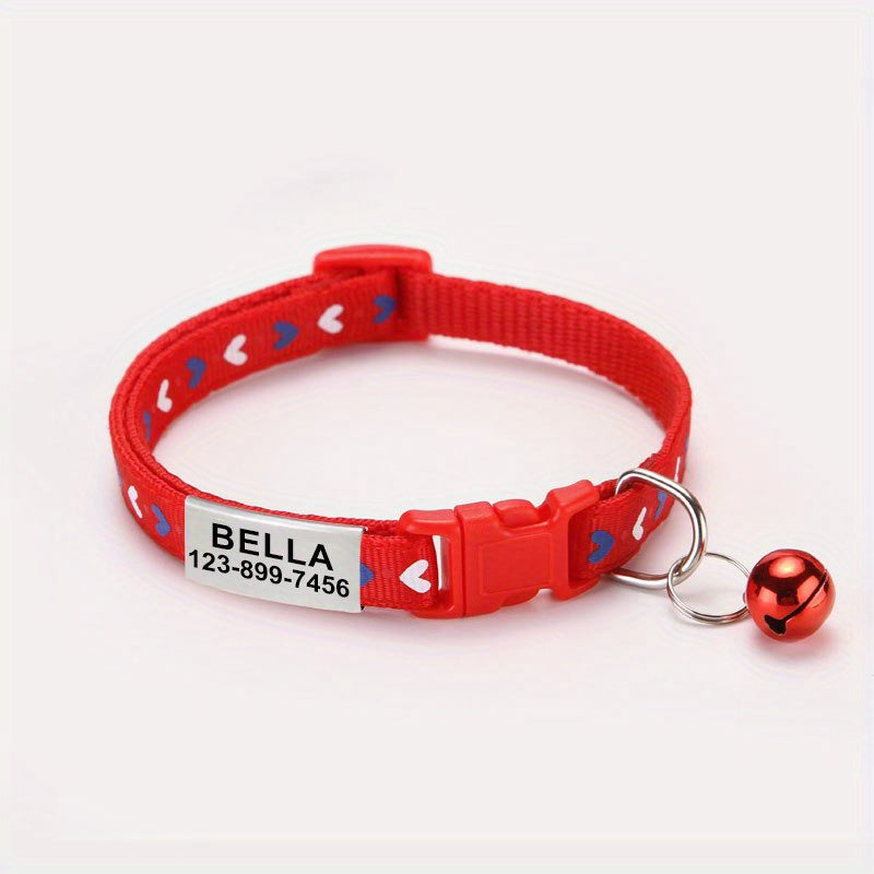 Collar Personalizado para Gatos – Elegancia y Seguridad con Grabado Único