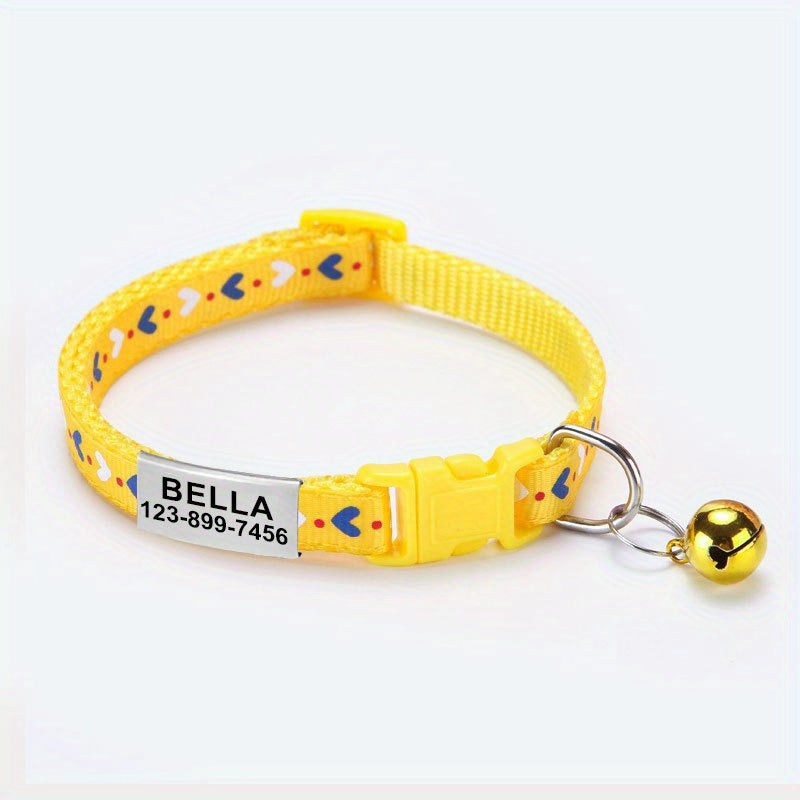 Collar Personalizado para Gatos – Elegancia y Seguridad con Grabado Único