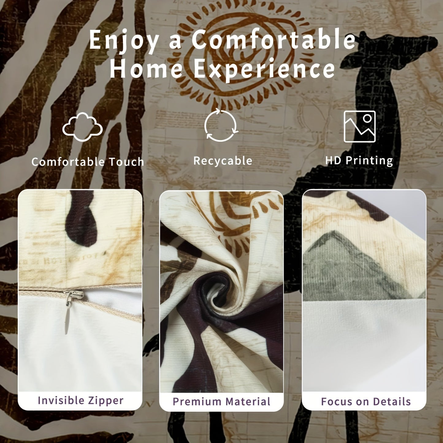 Fundas de Almohada con Estampado de Animales – Elegancia Salvaje para Tu Hogar