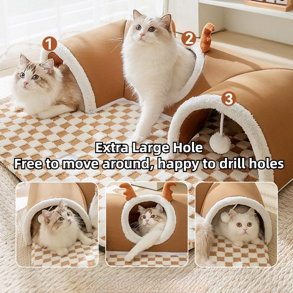 Túnel de Juego para Gatos – Diversión y Confort en un Solo Espacio