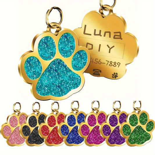 Chapas de Identificación Doradas para Perros y Gatos – Personalizadas y Elegantes