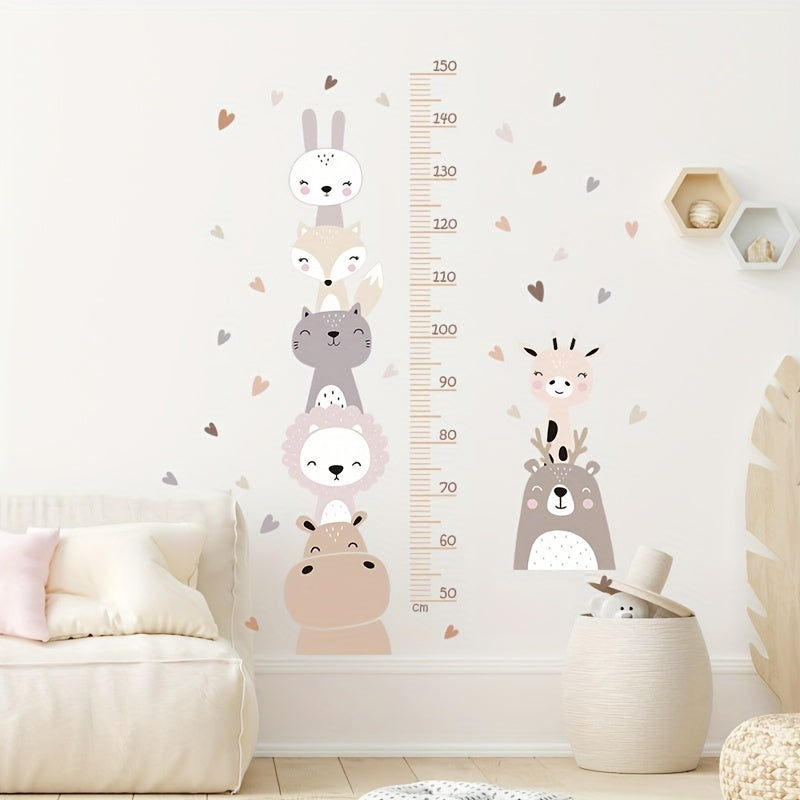 Stickers de Medición Infantil con Animales – Decora y Acompaña su Crecimiento