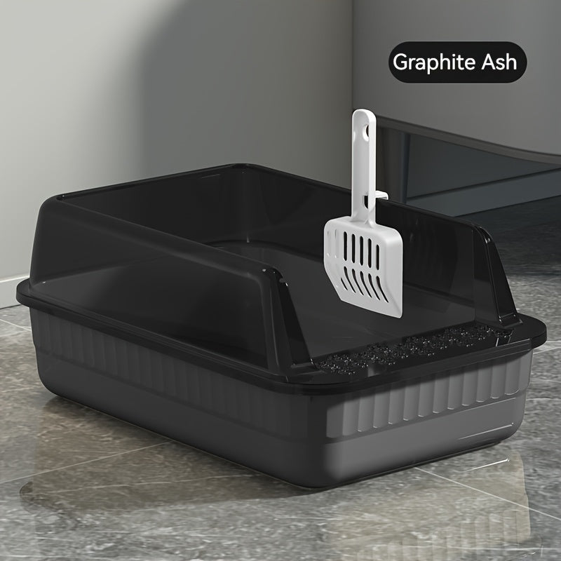 Caja de Arena Semicerrada para Gatos – Higiene y Comodidad en un Diseño Inteligente