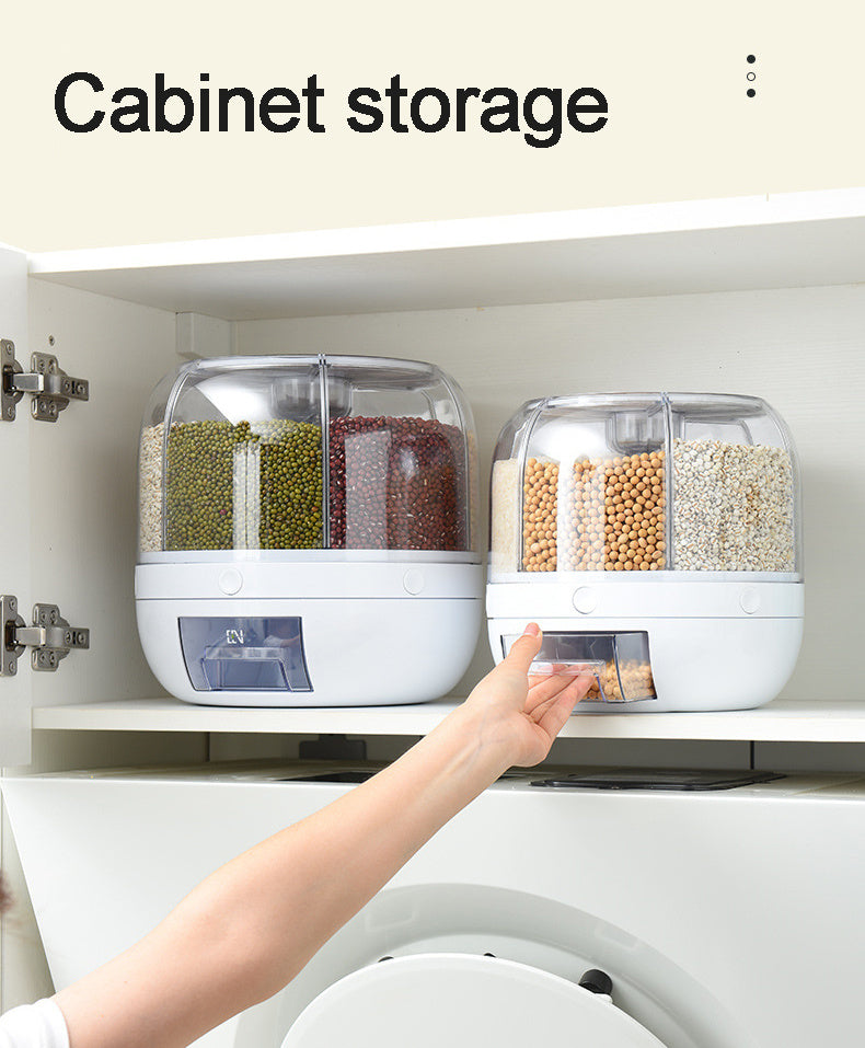 Dispensador Giratorio 360° para Alimentos – Almacenamiento Hermético y Seguro