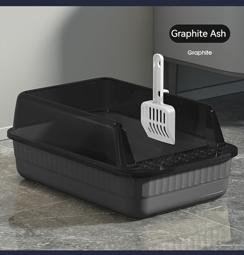 Caja de Arena Semicerrada para Gatos – Higiene y Comodidad en un Diseño Inteligente