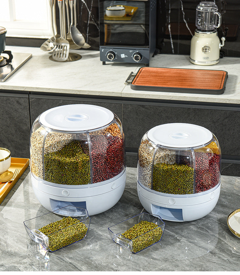 Dispensador Giratorio 360° para Alimentos – Almacenamiento Hermético y Seguro