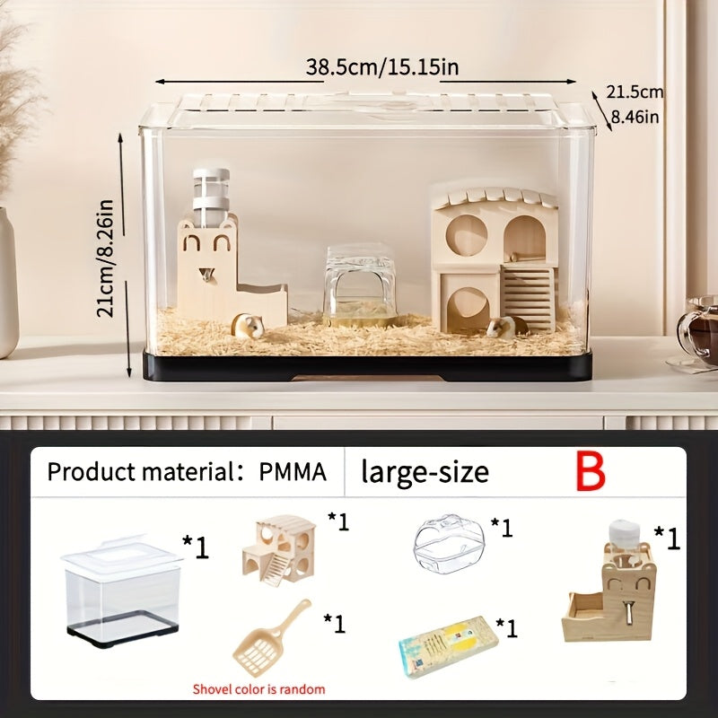 Terrario de Acrílico con ventilación – Espacio Seguro y Confortable para Pequeñas Mascotas