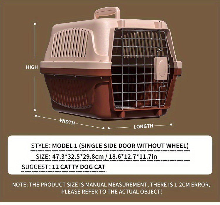 Transportín Portátil para Perros y Gatos – Viaja con Seguridad y Confort