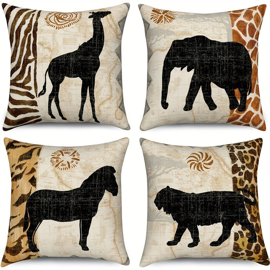 Fundas de Almohada con Estampado de Animales – Elegancia Salvaje para Tu Hogar