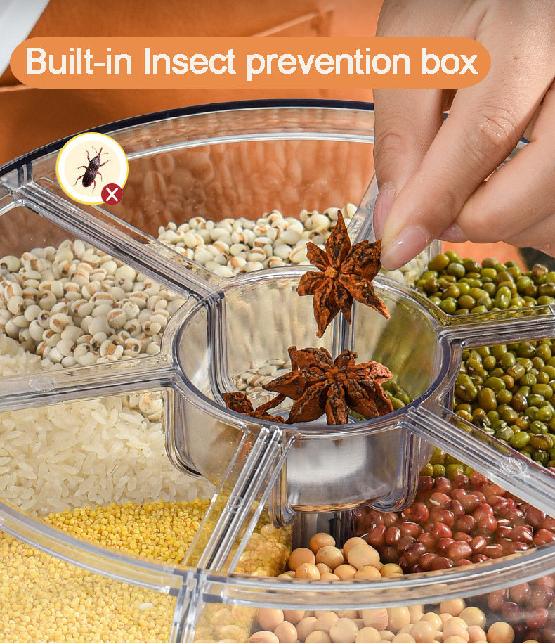 Dispensador Giratorio 360° para Alimentos – Almacenamiento Hermético y Seguro