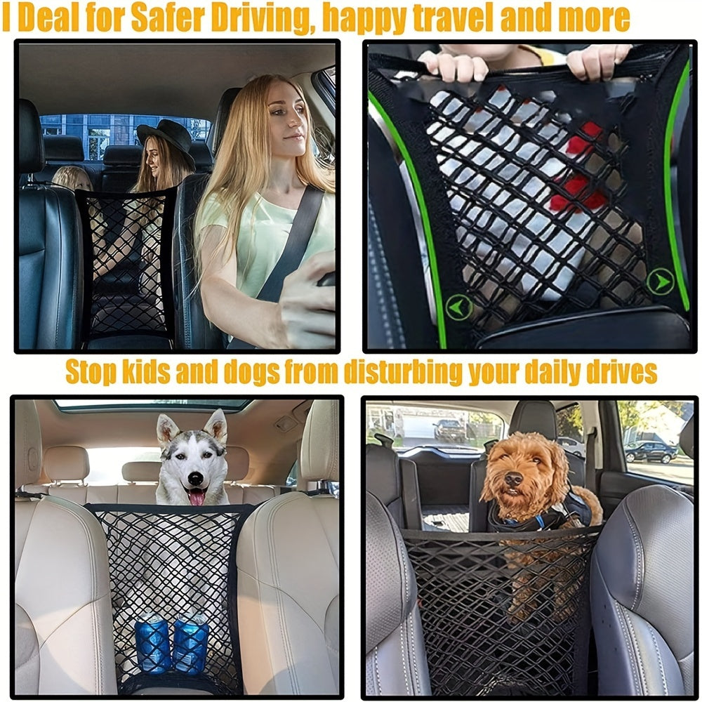 Barrera de Seguridad para Coche – Protección para Mascotas y Niños en Viajes