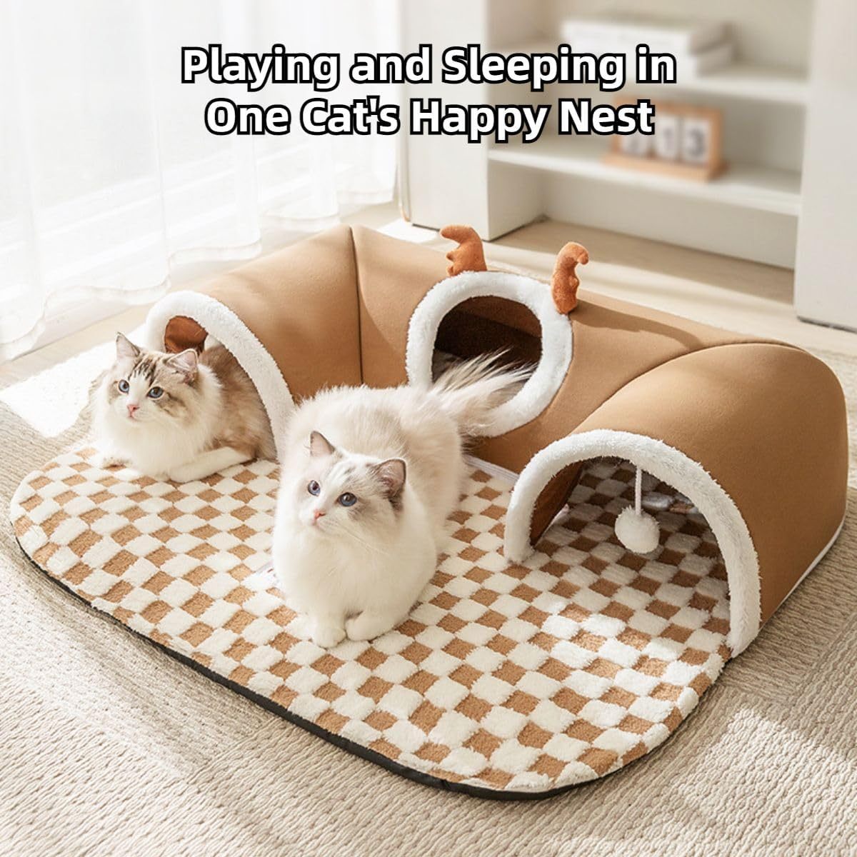 Túnel de Juego para Gatos – Diversión y Confort en un Solo Espacio