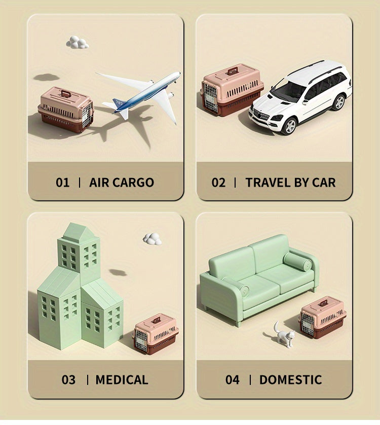 Transportín Portátil para Perros y Gatos – Viaja con Seguridad y Confort