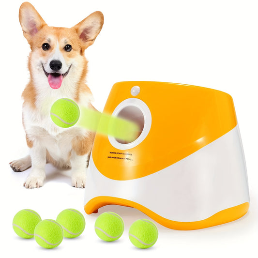 Lanzador Automático de Pelotas de Tenis – Entrenamiento y Diversión para Perros