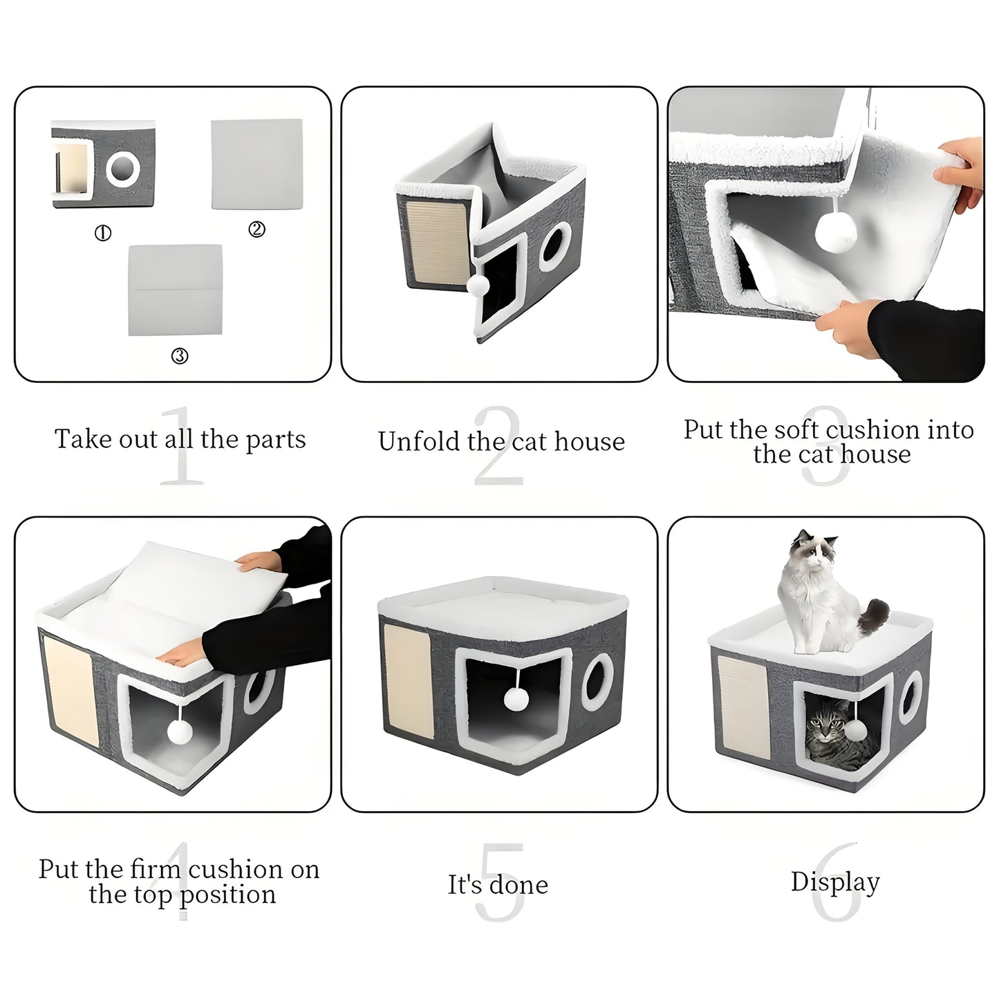 Cama Doble para tu gato –  Suave y Cálido para un descanso de lujo