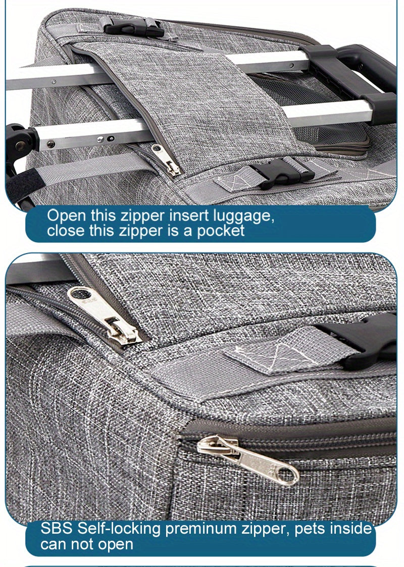 Maletín Transportador con Ruedas para Gatos – Comodidad en Movimiento