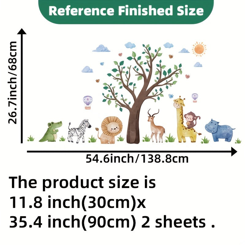 Stickers de Pared de Animales de la Jungla – Un Toque Salvaje y Divertido