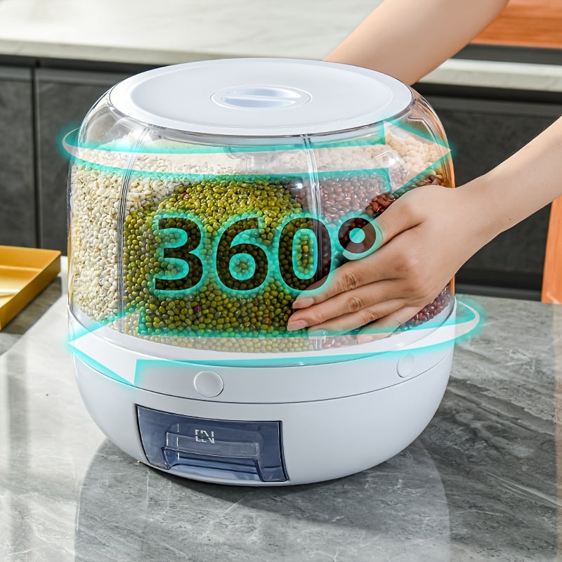 Dispensador Giratorio 360° para Alimentos – Almacenamiento Hermético y Seguro