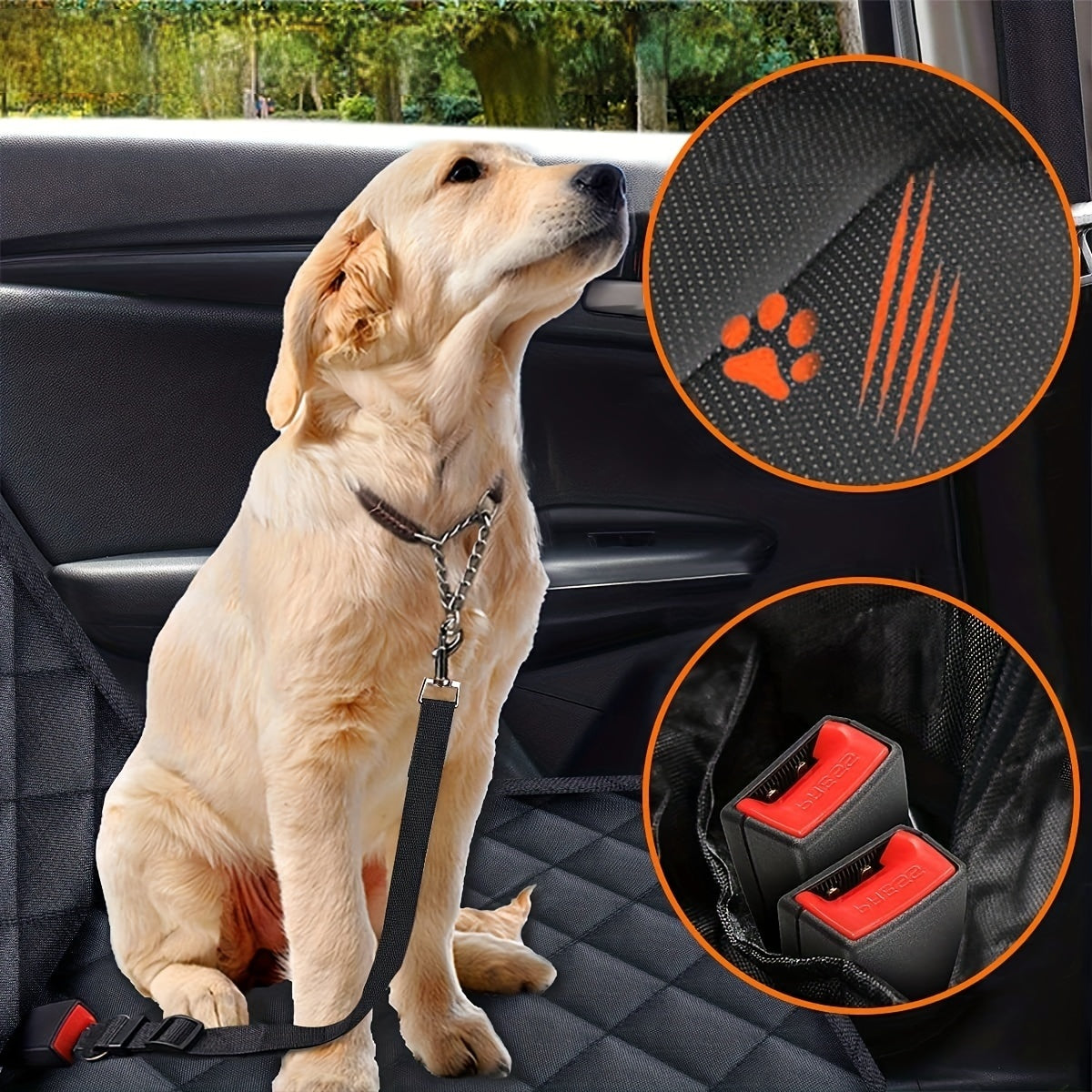 Protector de coche para Mascotas – Protección Contra Pelo y Arañazos