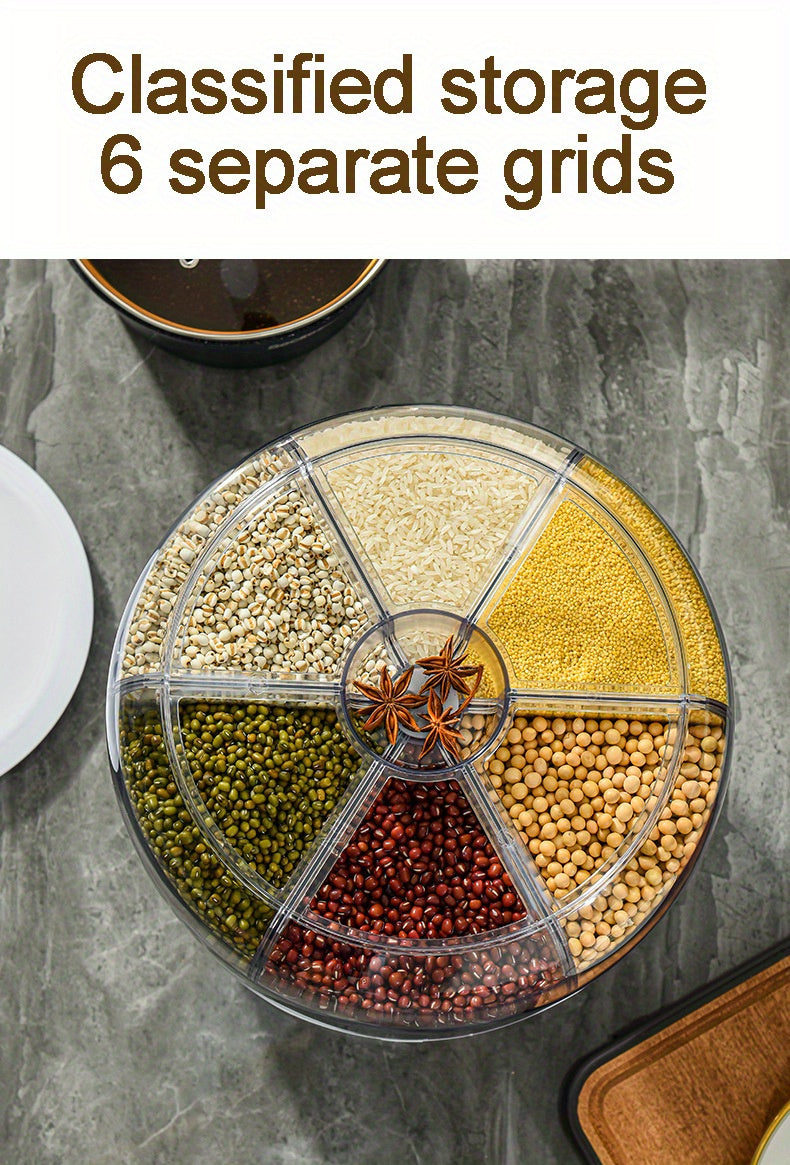 Dispensador Giratorio 360° para Alimentos – Almacenamiento Hermético y Seguro