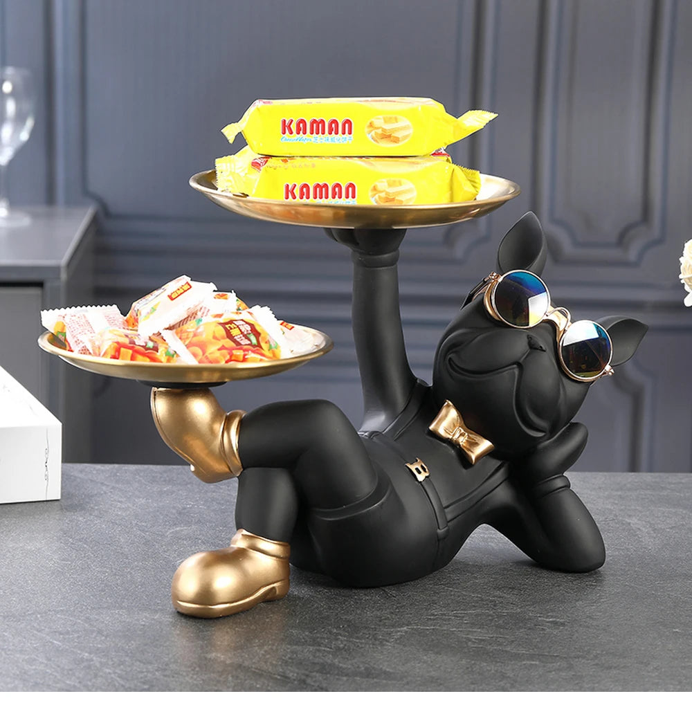 Figura de Bulldog en Resina – Decoración Moderna y Ecológica