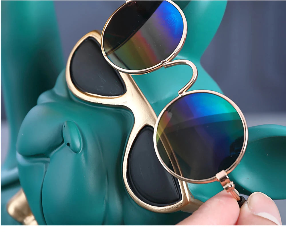 Figura de Bulldog en Resina – Decoración Moderna y Ecológica