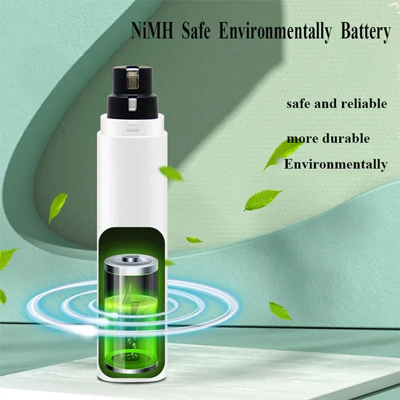 Cortauñas Eléctrico para Perros – Molinillo Recargable con Luz LED