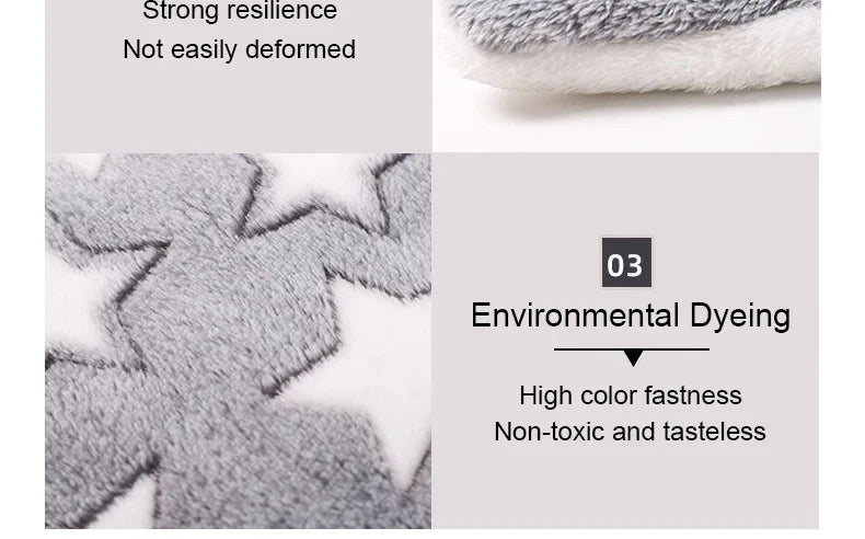 Alfombrilla de Franela para Dormir – Comodidad y Calidez para Tu Mascota