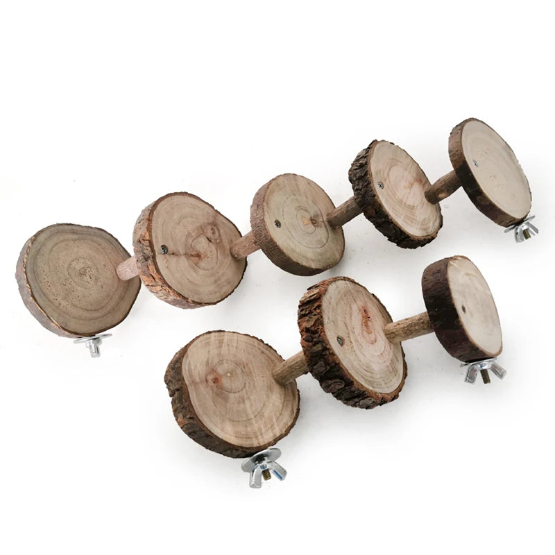 Escalera de Madera para Hámsters y Aves – Diversión y Ejercicio en Cada Paso