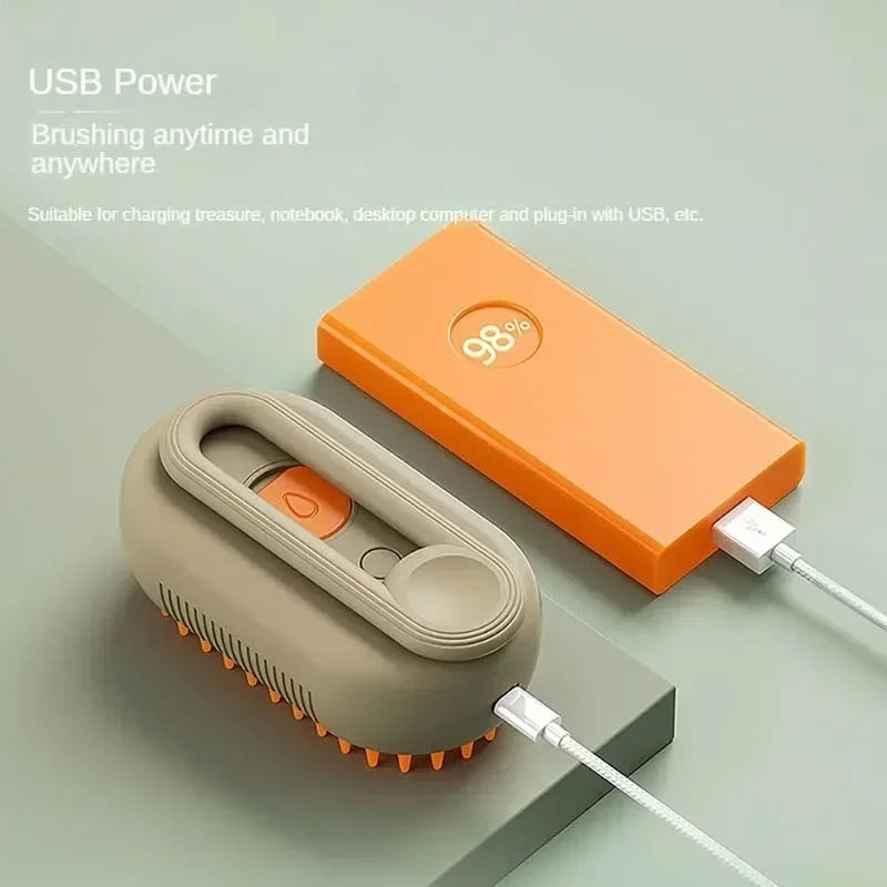 Cepillo Humeante para Perros – Eliminación de Pelo Suelto con Vapor