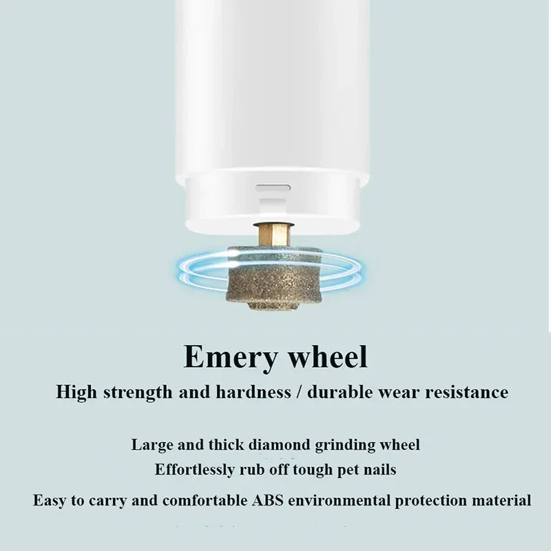 Cortauñas Eléctrico para Perros – Molinillo Recargable con Luz LED