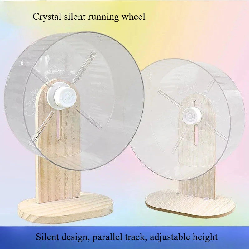 Rueda Transparente para Hámsters – Movimiento Silencioso y Resistente