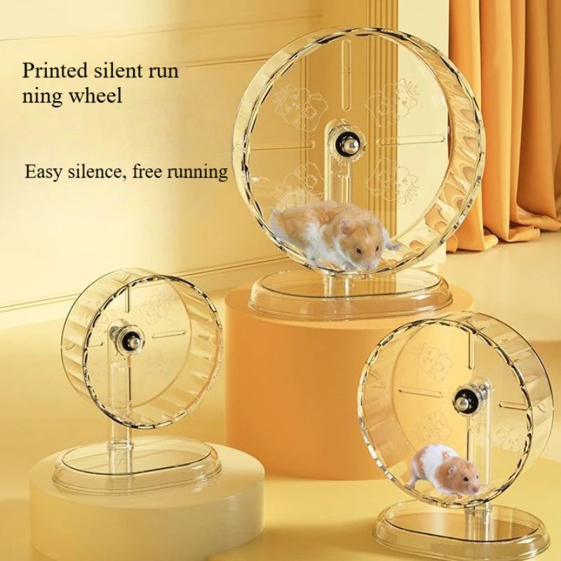 Rueda Transparente para Hámsters – Movimiento Silencioso y Resistente